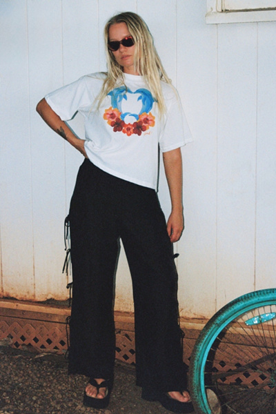 Lisa Says Gah - ! Charlie Dolphins Tee in Dolphins, Women's at