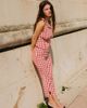 Lisa Says Gah Lisa Says Gah! Lisa Says Gah Kristin Gingham Embroidered Capri Pant in Cherry, Women's at Urban Outfitters - 2