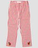 Lisa Says Gah Lisa Says Gah! Lisa Says Gah Kristin Gingham Embroidered Capri Pant in Cherry, Women's at Urban Outfitters - 4