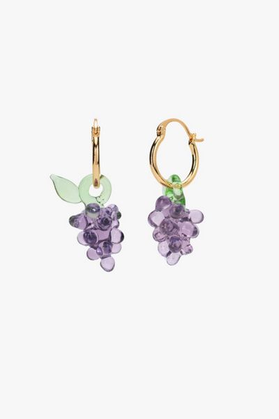 Lisa Says Gah Lisa Says Gah! Lisa Says Gah Vino 4Ever Hoops in Grape, Women's at Urban Outfitters