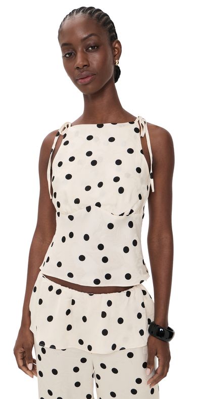 Lisa Says Gah Lisa Says Gah Lucy Top White Dot