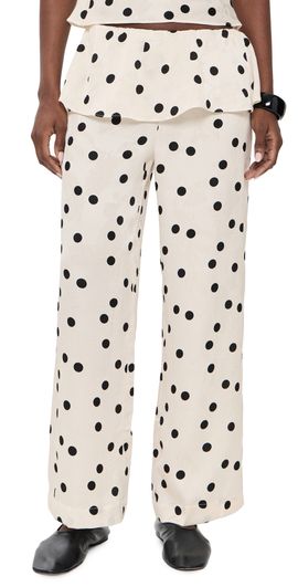 Lisa Says Gah Lisa Says Gah Renee Pants White Dot