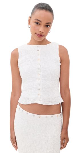 Lisa Says Gah Lisa Says Gah Summer Top White