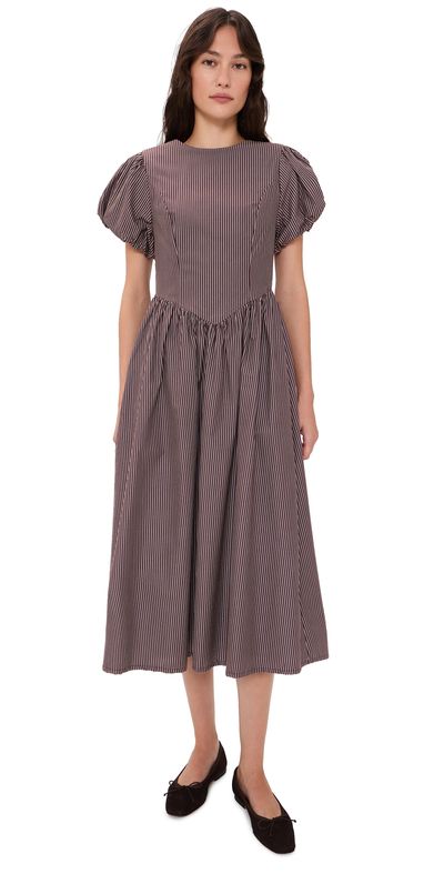 Lisa Says Gah Lisa Says Gah Verena Dress Saddle Stripe