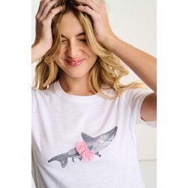 Lisa Todd Lisa Todd Jaw Dropping Shark Tee