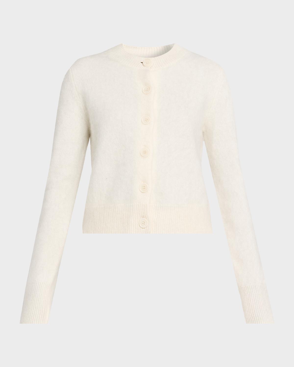 Lisa Yang Azalea Brushed Cashmere Cardigan Sweater