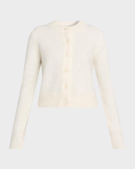 Lisa Yang Azalea Brushed Cashmere Cardigan Sweater