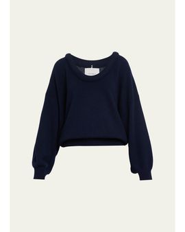 Lisa Yang Doria Scoop-Neck Cashmere Sweater
