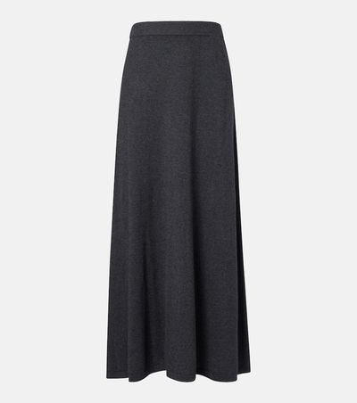 Lisa Yang Lisa Yang Adrienne cotton and cashmere midi skirt