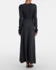 Lisa Yang Lisa Yang Adrienne cotton and cashmere midi skirt - 5