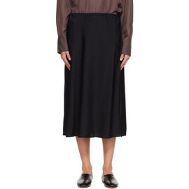 LISA YANG LISA YANG Black Silk Midi Skirt
