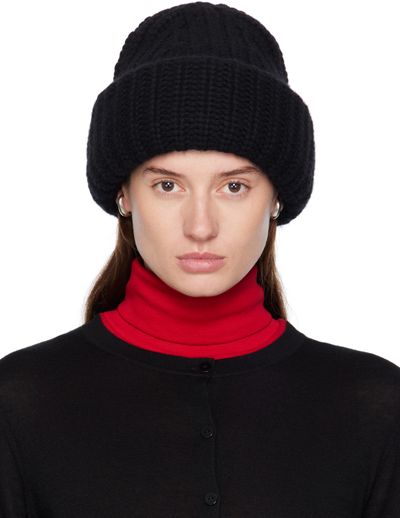 LISA YANG LISA YANG Black 'The Beatris' Beanie