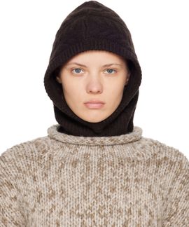 LISA YANG LISA YANG Brown Ylda Balaclava