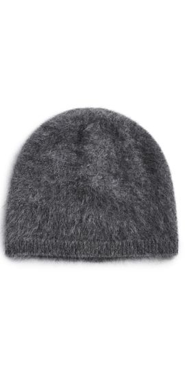 LISA YANG LISA YANG Brushed Cashmere Beanie Graphite Brushed One