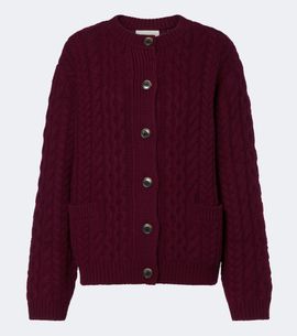 Lisa Yang Lisa Yang Cable-knit cashmere cardigan