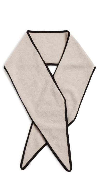 LISA YANG LISA YANG Chelsea Cashmere Scarf Sand/Dark Oat One