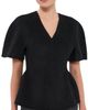 LISA YANG LISA YANG Doublé V Neck Top Black - 1