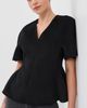 LISA YANG LISA YANG Doublé V Neck Top Black - 2