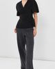 LISA YANG LISA YANG Doublé V Neck Top Black - 5