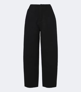 Lisa Yang Lisa Yang Doublé wool and cashmere barrel-leg pants