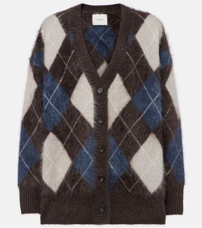 Lisa Yang Lisa Yang Elaria argyle cashmere cardigan