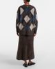 Lisa Yang Lisa Yang Elaria argyle cashmere cardigan - 3