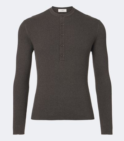 Lisa Yang Lisa Yang Falk cotton and cashmere Henley shirt