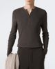 Lisa Yang Lisa Yang Falk cotton and cashmere Henley shirt - 3