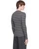 LISA YANG LISA YANG Gray Tariq Stripes Sweater - 3