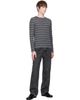 LISA YANG LISA YANG Gray Tariq Stripes Sweater - 4