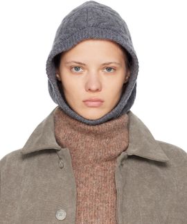 LISA YANG LISA YANG Gray Ylda Balaclava