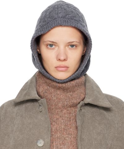 LISA YANG LISA YANG Gray Ylda Balaclava