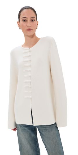 LISA YANG LISA YANG Han Fu Cashmere Cardigan Jacket Cream