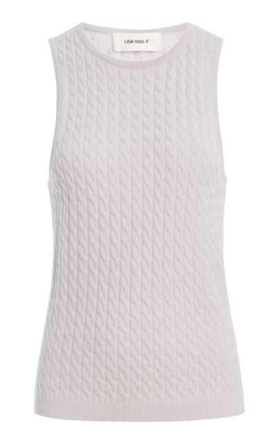 Lisa Yang Lisa Yang Iora CableKnit Cashmere Top