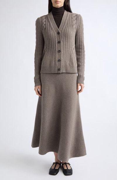 Lisa Yang Lisa Yang Leire Cashmere Cabled Rib Cardigan