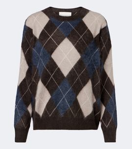 Lisa Yang Lisa Yang Margy argyle cashmere sweater
