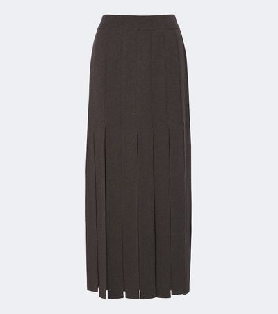 Lisa Yang Lisa Yang Marloes cotton and cashmere midi skirt