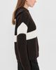LISA YANG LISA YANG Mavis Quarter Zip Cashmere Sweater Dark Oak/Cream - 4