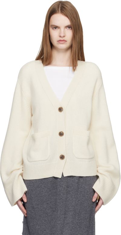 LISA YANG LISA YANG Off-White 'The Danni' Cardigan