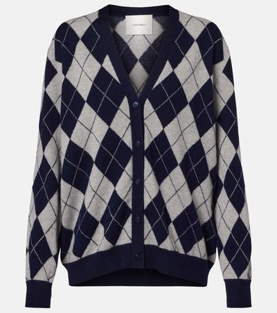 Lisa Yang Lisa Yang Raelyn argyle cashmere cardigan