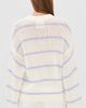 LISA YANG LISA YANG Sabelle Striped Cashmere Sweater Cream/Soft Lavender/Sea Breeze - 3