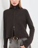 LISA YANG LISA YANG Sadie Zip Cardigan Dark Oak - 2