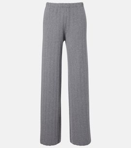 Lisa Yang Lisa Yang Shannen cotton and cashmere wide-leg pants
