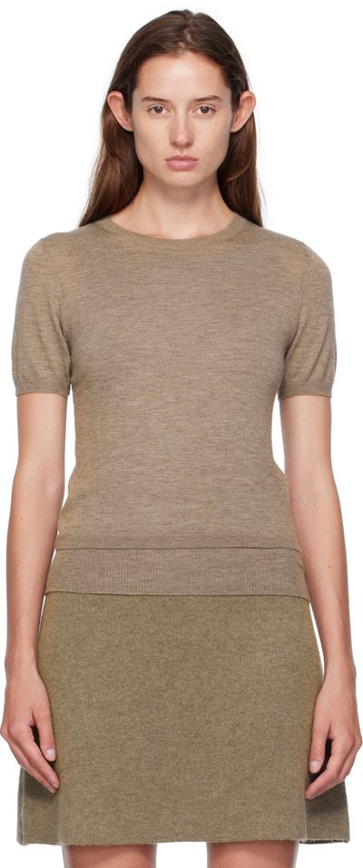 LISA YANG LISA YANG Taupe Delila T-shirt