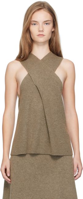 LISA YANG LISA YANG Taupe 'The Lyra' Top
