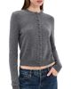 LISA YANG LISA YANG Wilona Cashmere Cardigan Graphite - 1