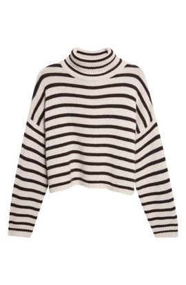 Lisa Yang Lisa Yang Zerlina Stripe Cashmere Turtleneck Sweater