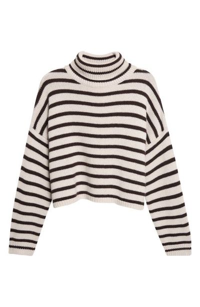 Lisa Yang Lisa Yang Zerlina Stripe Cashmere Turtleneck Sweater