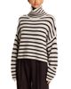 Lisa Yang Lisa Yang Zerlina Striped Cashmere Turtleneck - 1