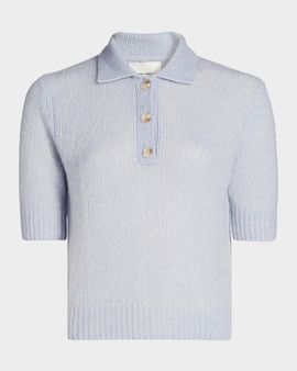 Lisa Yang Masy Cashmere Silk Polo Sweater